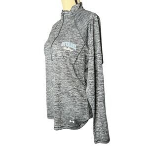 Under Armour Jacket in Black and Gray Full Zipper w/Citadel Bulldog Logo Size L